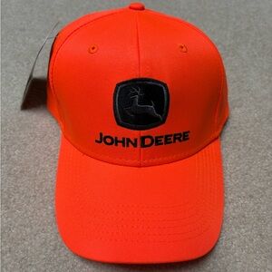 New John Deere Orange Cap